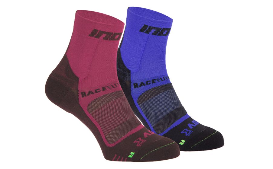 Inov-8 Race Elite Pro (Twin Pack) Womens Socks Pink/Black/Blue/Black Philippines 54862UBVT